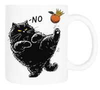 Zymbatee Taza clásica de cerámica blanca con frase Haz el amor, no la guerra y teñido anudado hippie