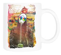 Zymbatee Taza clásica de cerámica blanca con la frase Oremos por Ucrania, Dios los bendiga