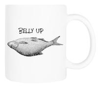 Zymbatee Taza clásica de cerámica blanca con texto Espera, soy un gato cabrío