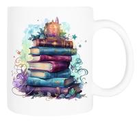 Zymbatee Taza de cerámica blanca clásica Estoy aquí, voz, ella es mi corazón.