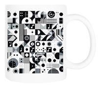 Zymbatee Taza de cerámica Fats Domino Rock and Roll, blanca, clásica