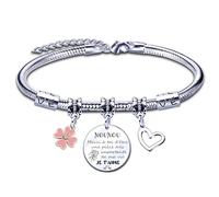 ZYMGUO - Pulsera de regalo de niñera, regalo de Navidad, regalo de niñera, cumpleaños, regalo de niñera, gracias niñera, regalo de Navidad, niñera, regalo de fin de año, L, Acero inoxidable, No es una