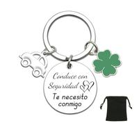 ZYMGUO Regalo Hombre mujer Llavero,Coche Conduce con Cuidado Regalos Esposo Esposa Llavero para Automovilista Regalo Aniversario Pareja Llavero Mujer Regalo Pareja Regalos Cumpleaños (3)