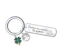 ZYMGUO Regalo Hombre mujer Llavero,Coche Conduce con Cuidado Regalos Esposo Esposa Llavero para Automovilista Regalo Aniversario Pareja Llavero Mujer Regalo Pareja Regalos Cumpleaños (2)