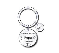 ZYMGUO Regalos Papá Llavero,Regalo del día del Padre Te Quiero,Regalos de Cumpleaños Papá Llavero (1)