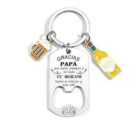 ZYMGUO Regalos Papá Llavero,Regalo del día del Padre Te Quiero,Regalos de Cumpleaños Papá Llavero