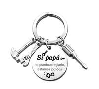 ZYMGUO Regalos Papá Llavero,Regalo del día del Padre Te Quiero,Regalos de Cumpleaños Papá Llavero (6)