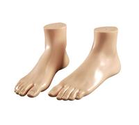 ZYMIADOU 1 par de réplicas anatómicas de pie modelo de exhibición de zapatos adecuado para educación, anatomía artística, estudio, fotografía de zapatos, prototipo de simulación, talla única, como se