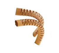 ZYMIADOU 2 fundas para asa de bolso de mano, de piel, con correa protectora, para 20, 25, 30, fundas de cuero, protector de bolsa, Khaki, One Size