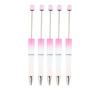 ZYMIADOU 5 bolígrafos con cuentas, divertidos bolígrafos de escritura para niños, niñas, niños, clase, recompensa, fiesta de cumpleaños