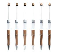 ZYMIADOU 6 bolígrafos con cuentas de 1,0 mm, cuentas de papelería suaves