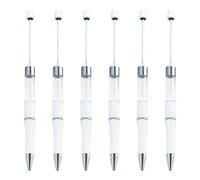 ZYMIADOU 6 bolígrafos con cuentas de 1,0 mm, cuentas de papelería suaves