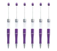 ZYMIADOU 6 bolígrafos con cuentas de 1,0 mm, cuentas de papelería suaves