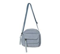 ZYMIADOU Bandolera de pana, de color sólido, a la moda, simple, para niñas y mujeres, Blue, One Size