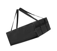 ZYMIADOU Bolsa de entrega de pizza para alimentos, tela no tejida, aislada, con asa portátil, plegable, impermeable, calentador de camping, suministros térmicos multiusos, Black, Talla única