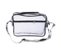 ZYMIADOU Bolsa de herramientas antiestática transparente para salas blancas, cubierta completa, PVC, para ingenieros, espaciosas cremalleras interiores de hombro, bolsa cruzada