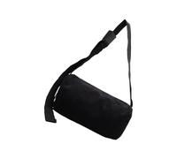 ZYMIADOU Bolso cruzado de gran tamaño de moda, resistente al desgarro, tela de nailon, correa de hombro ajustable, para el trabajo o uso diario, organizador de múltiples bolsillos, Black, One Size