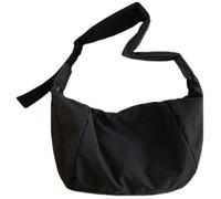 ZYMIADOU Bolso de hombro de nailon multiusos con correa ajustable, bolso cruzado casual, bolso de moda para hombres y mujeres, bolso de moda para mujer, Black, One Size