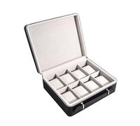 ZYMIADOU Caja de reloj de cuero con 2/8/12 ranuras, almacenamiento de exhibición, estante de almacenamiento de joyas para los amantes de los relojes