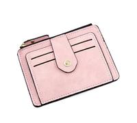 ZYMIADOU Cartera pequeña de piel sintética para hombre, compacta, con bolsillo para monedas con cremallera, cartera pequeña de piel sintética, a, Mass Beauty