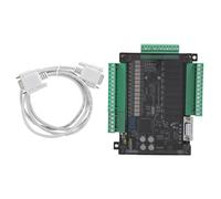 ZYMIADOU Controlador de alta velocidad FX3U 24MR Industrial 32Bit Escalera Diagrama Programación Conectividad con Cable de Conexión Placa de Control Industrial PLC