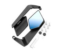 ZYMIADOU Cristal de visión trasera resistente a las vibraciones fácil de instalar con accesorio de motocicleta de visión amplia, vidrio lateral para manillar de bicicleta eléctrica