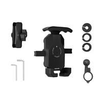 ZYMIADOU Cyclist - Soporte de teléfono de 3 garras que absorbe los golpes, resistente al agua, para motocicletas y bicicletas con base de navegación de montaje rápido