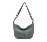 ZYMIADOU Elegante bolso de hombro de pana para mujer, tela suave y cómoda con cremallera, bolso cruzado para accesorios de moda, verde claro, One Size