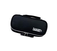 ZYMIADOU Estuche de gran capacidad con 4 compartimentos, bolsa de lona para bolígrafos, almacenamiento de maquillaje para escuela, oficina, niños, lápices con seguridad, e