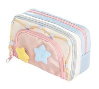 ZYMIADOU Estuche de tela de gran capacidad, con múltiples compartimentos, organizador de bolígrafos de gran capacidad para estudiantes, b