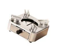 ZYMIADOU Estufa compacta de acero inoxidable con diseño de cajón para cocinar al aire libre con control de llama, alta potencia, fácil limpieza, quemadores de alcohol, estufa