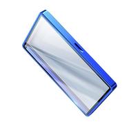 ZYMIADOU Funda protectora colorida para tarjetas de vidrio inastillable, almacenamiento seguro, marco de metal, protector de tarjetas