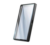 ZYMIADOU Funda protectora colorida para tarjetas de vidrio inastillable, almacenamiento seguro, marco de metal, protector de tarjetas