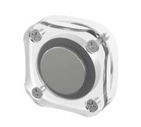 ZYMIADOU Funda protectora de acrílico transparente con carcasa de liberación rápida a prueba de golpes para electrónica y artículos esenciales de viaje, elegante funda de viaje de negocios