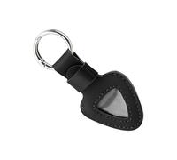 ZYMIADOU Funda protectora triangular multiusos para púas de guitarra, funda protectora para púas, llavero, Black