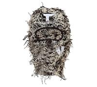 ZYMIADOU Gorro de punto para Halloween, calentador de cuello, cubierta de cabeza de ladrón, fiesta, vacaciones, invierno, cabeza completa, sombrero de bobina desordenado para mujer