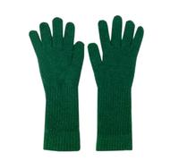 ZYMIADOU Guantes acrílicos ligeros, puños largos, aislantes, esquí, ciclismo, protección contra el frío, tecnología de absorción del sudor, guantes acrílicos suaves