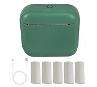 ZYMIADOU Impresora portátil de etiquetas en miniatura, compatible con Bluetooth, térmicas, sin tinta, monocromos, cápsulas de impresión para estudio, notas, trabajo, múltiples escenarios, impresora