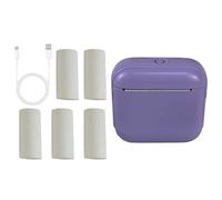 ZYMIADOU Impresora portátil de etiquetas en miniatura, compatible con Bluetooth, térmicas, sin tinta, monocromos, cápsulas de impresión para estudio, notas, trabajo, múltiples escenarios, impresora