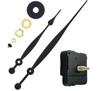 ZYMIADOU Kit de motor de reloj de pared, mecanismo de movimiento de cuarzo de alto par con manecillas de eje largo incluidas, kit de motor de reloj de pared de reparación