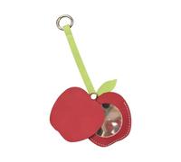 ZYMIADOU Llavero de cristal con forma de fruta, bonito cristal para llaves, bolsas, materiales de poliuretano, portátil, para mujeres y niñas, llavero de moda, rosso, Talla única