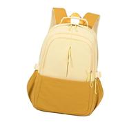 ZYMIADOU Mochilas simples y encantadoras para mujeres y niñas, mochila de viaje, mochila informal para laptop, universidad, escuela secundaria, bolsa preparatoria, Amarillo