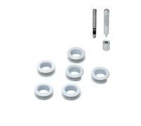 ZYMIADOU Ojales de metal para equipaje, con agujero y botón, bolso cruzado, bolso de mano, bolso cruzado, ropa, zapatos, cinturón, accesorios, botón, White, One Size