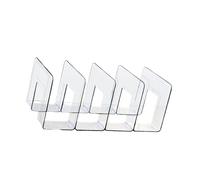 ZYMIADOU Organizador de bolsas de acrílico resistente de 4 secciones para divisor de estante de armario y soporte de exhibición para uso diario