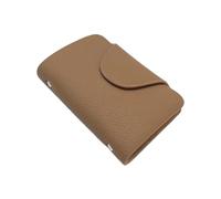 ZYMIADOU Organizador de tarjetas compacto y de cuero para profesionales y estudiantes, Amarillo, Mass Beauty