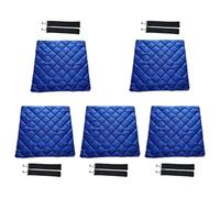 ZYMIADOU Paquete de 5 bolsas térmicas para transporte de alimentos, diseño de poliéster plateado, accesorio para conductor de entrega y vendedores del mercado, g, Talla única