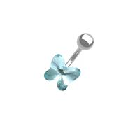 ZYMIADOU Práctico piercing de ombligo de acero inoxidable con diseño de flor, joyería de moda para jóvenes creadores de tendencias únicos, talla única, como se describe, como se describe