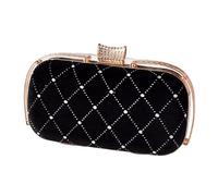 ZYMIADOU Sofisticada bolsa de noche para mujer, bolso acolchado para mujer, bolso de hombro diseñado para bodas, fiestas o reuniones, bolso retro, Black, One Size