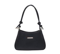 ZYMIADOU Sofisticado bolso de hombro de piel sintética para mujer, bolso de axila, para salidas casuales y citas, pequeño, Black, One Size