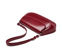 ZYMIADOU Sofisticado bolso de hombro de piel sintética para mujer, para el trabajo, la oficina y las compras, con correa ajustable, elegante bolso de hombro para mujer, Red, One Size